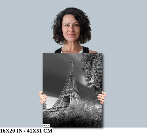 Vista 4 de Eiffel Tower, Paris, France - Print/Canvas/Acrylic/Metal (Acrylic Print, 16x20 Inches)