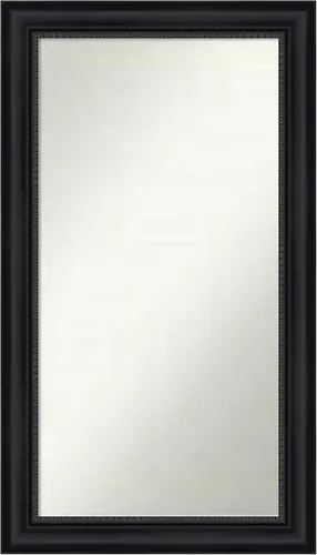 Vista 168 de Amanti Art Espejo personalizado, espejo de baño negro Astor, espejo de pared o espejo de tocador de baño sobre el fregadero (25 x 25 pulgadas)