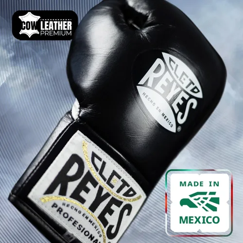 Vista 2 de CLETO REYES Guantes de boxeo de competición profesional para hombres y mujeres, cuero y crin de caballo, MMA, Kickboxing, Muay Thai, con cordones