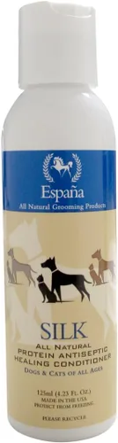 Vista 5 de Espana Silk ESP2120DC - Acondicionador antiséptico de proteína de seda especialmente formulado para perros y gatos, 33.82 onzas