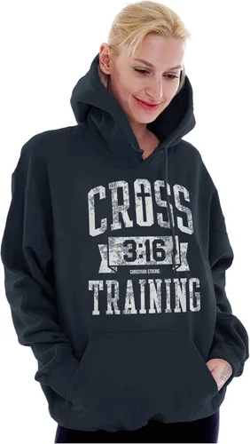 Vista 3 de Brisco Brands Cross Training 316 Christian Sudadera con capucha para mujer y hombre