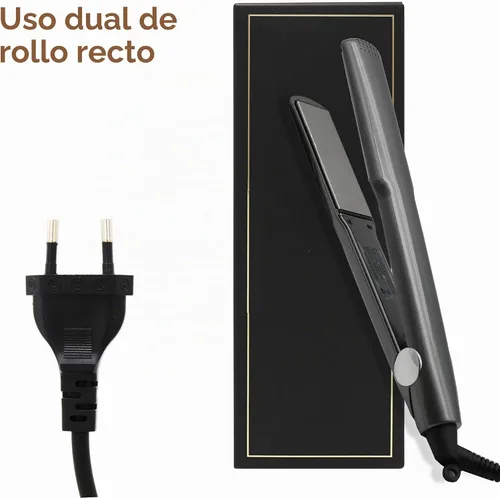 Vista 7 de Plancha de pelo de hierro para mujeres, plancha plana pequeña plancha plancha (enchufe de la UE)