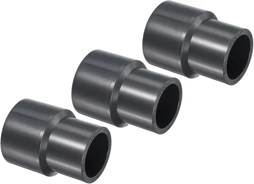Vista 13 de PATIKIL UPVC Reductor de tubería de montaje de 1-1/2 "x 1" Socket Schedule 80, conector adaptador de acoplamiento recto, gris