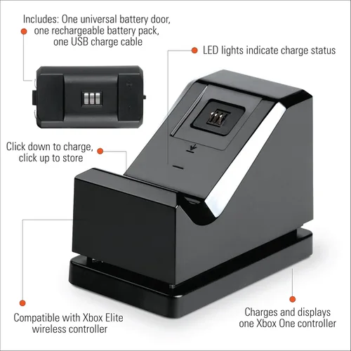 Vista 5 de PowerA Charging Stand for Xbox One - Black