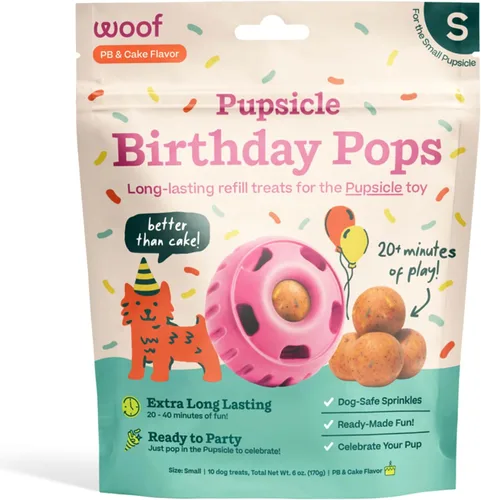Vista 10 de WOOF Pupsicle Refill Pops - Snacks para perro de poco desorden - con mantequilla de cacahuete y carne de res - Premios para perro - De larga