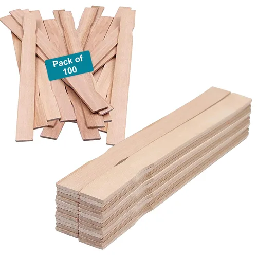 Vista 8 de Palitos de paleta de pintura de madera de 6 pulgadas/palitos de mezcla y epoxi - Paquete de 100