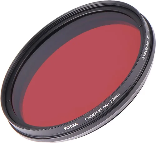 Vista 10 de FocusFoto FOTGA - Filtro IR infrarrojo ajustable todo en uno de 1.693 in, lente de rayos X, variable de 530 nm a 650 nm, 680 nm, 720 nm, 750 nm