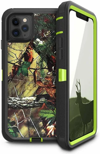 Vista 6 de 14 Pro Max - Funda protectora híbrida a prueba de golpes, diseño de doble capa, cubierta dura compatible con iPhone 14 Pro Max (negro y negro)