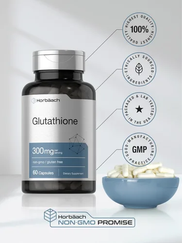 Vista 6 de Horbäach Glutatión 300mg 60 Cápsulas Reduce