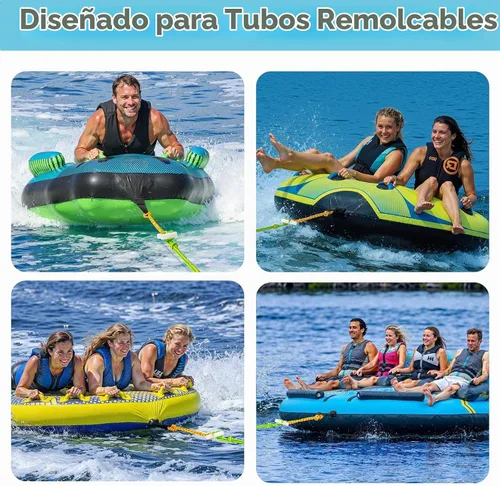 Vista 6 de Conector rápido de cuerda remolcable remolcable de barco, tubo remolcable de agua para tubos, esquí, wake boarding con Seadoo, moto acuática