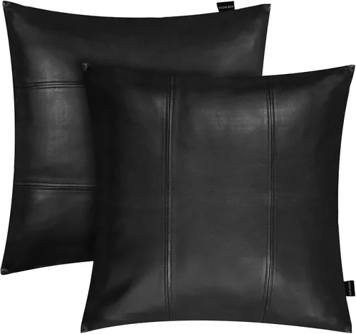Vista 48 de Funda de almohada de piel de cordero – Funda de cojín decorativa para sofá – Fundas para sala de estar y dormitorio, 22 x 22 pulgadas – Paquete de 2