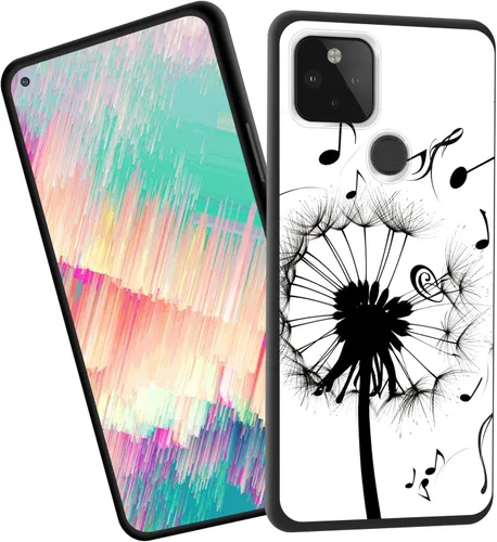 Vista 75 de Funda delgada para Google Pixel 4 XL, funda delgada de silicona de TPU suave a prueba de golpes para Google Pixel 4 XL, gato negro luna estrellada