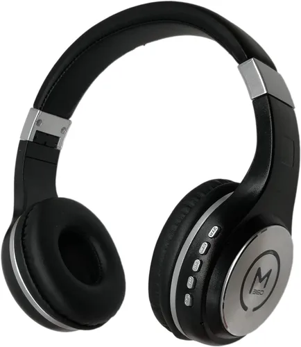 Vista 4 de Morpheus 360 Auriculares Bluetooth, auriculares inalámbricos sobre la oreja, auriculares inalámbricos con micrófono, negro con detalles dorados