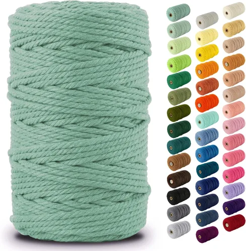 Vista 16 de Nook Theory Hilo de macramé de 3mm 109 yardas - Cuerda de macramé suave de 4mm, 5mm perfecta para nudos - Suministros de macramé para colgadores