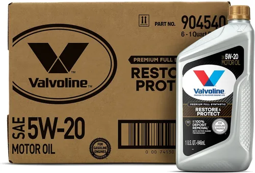 Vista 150 de Valvoline SynPower Full aceite sintético para motor, 1 Cuarto de galón, Ambar