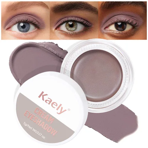 Vista 13 de evpct Paleta de maquillaje en pote de sombra de ojos en crema única para mujeres mayores, sombra de ojos de champán con shimmer, glitter metálico
