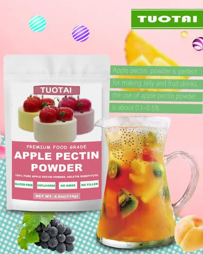 Vista 6 de Pectina en polvo de manzana, 4 onzas, concentrado de frutas naturales espesante de alimentos para pasteles, gelatina y alimentos para hornear