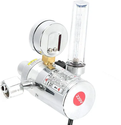 Vista 9 de Regulador de presión de acero inoxidable, regulador de presión de CO2 de soldadura de ahorro de energía, equipo de soldadura de calefacción