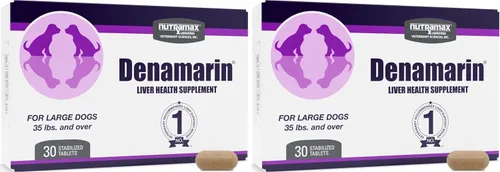 Vista 10 de Nutramax Laboratories Denamarin Suplemento de salud hepática para perros medianos - Con S-adenosilmetionina (SAMe) y silibina, 30 tabletas