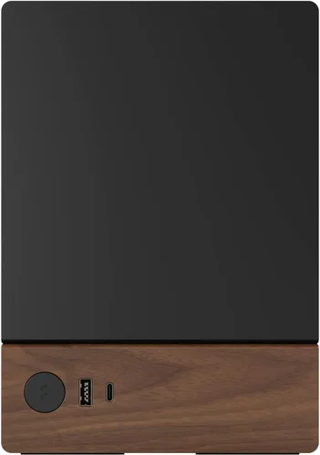 Vista 2 de Fractal Design Terra Graphite - Panel frontal de madera de nogal - Factor de forma pequeño - Carcasa para juegos Mini ITX - Cable elevador PCIe 4.0