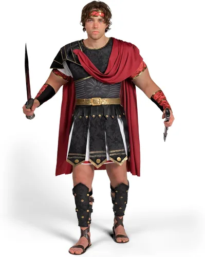 Vista 3 de Spooktacular Creations Brave Men - Conjunto de disfraz de gladiador romano
