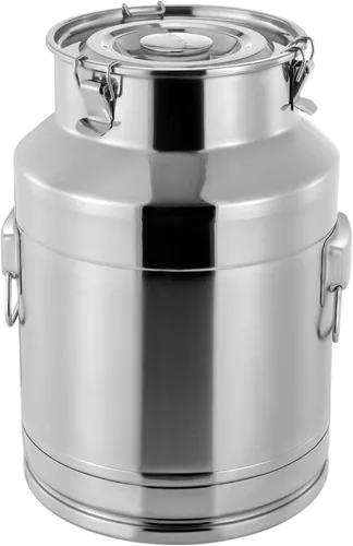 Vista 14 de LOYALHEARTDY Lata de leche de 10L/2.64 galones, latas de transporte de leche de acero inoxidable, cubo de vino, jarra, jarra de aceite, barril