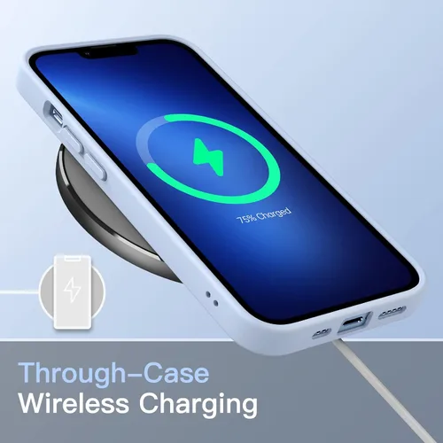 Vista 6 de JETech Funda mate para iPhone 13 Pro de 6.1 pulgadas, a prueba de golpes, protección contra caídas de grado militar, cubierta trasera translúcida