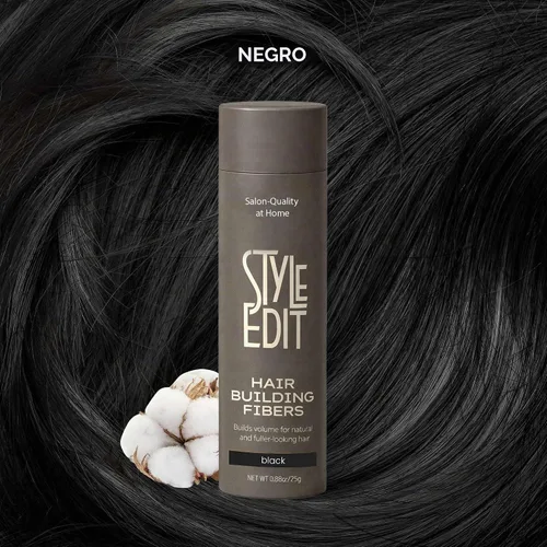 Vista 9 de Style Edit Fibras de construcción del cabello, negro, 0.88oz