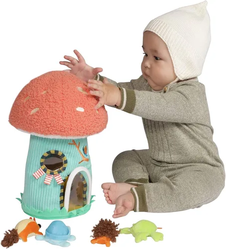 Vista 3 de Manhattan Toy Toadstool Cottage - Juguete de peluche para llenar y derramar para bebés y niños pequeños