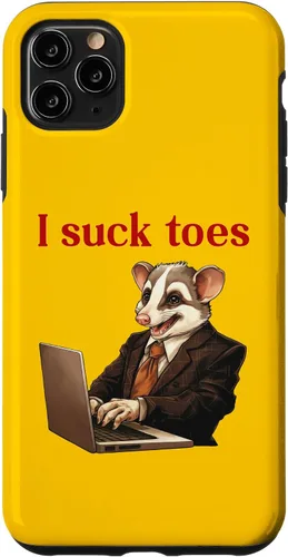 Vista 13 de Funda para iPhone 12 Pro Max Funny Feet Lover Lamiendo los dedos del pie Humor extraño I Chuck Toes