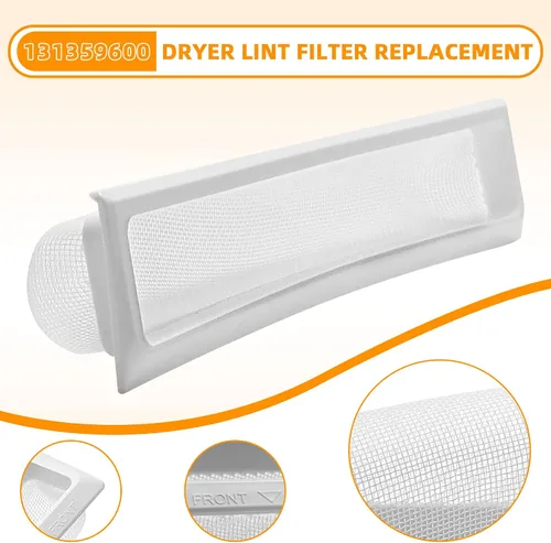 Vista 3 de AMI PARTS 131359600 Secadora de Pelusas Filtro de Pantalla Piezas de Repuesto Ajuste para Frigi-Daire, Ken-more - Repalce 5304516871, 131152700