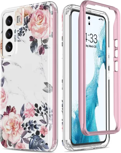 Vista 8 de ESDOT Funda para Samsung Galaxy S22 Plus, grado militar, prueba de caída de 21 pies, resistente con diseños de moda para mujeres y niñas, funda