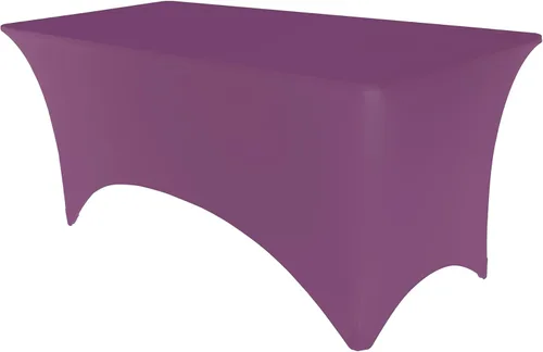 Vista 13 de Pomp Mantel elástico de elastano color antracita de 4 pies, resistente a las arrugas y a las manchas, tela de alta calidad de fácil cuidado, se