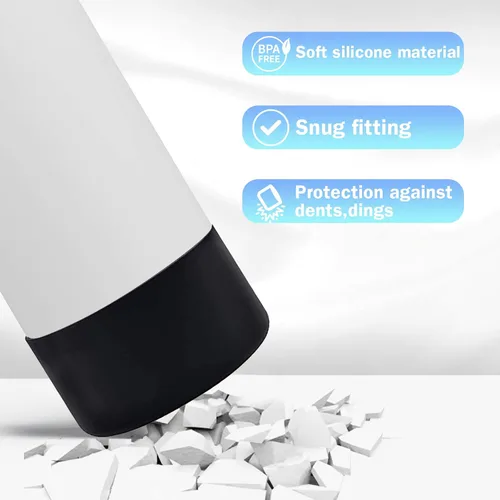 Vista 5 de WK IEASON Base protectora de silicona para botellas Hydro Flask de 12 a 24 onzas de ancho y boca estándar, funda antideslizante para accesorios de 2