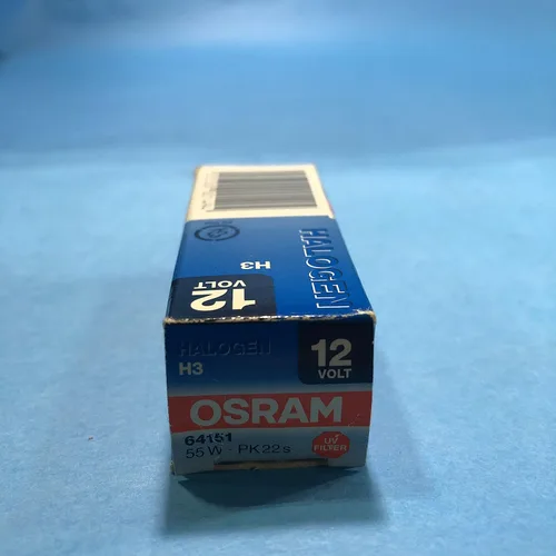 Vista 4 de OSRAM SYLVANIA 64151 H3 (31397) 55W 12V PK22S/PLOMO CON CONECTOR DE PALA TRANSPARENTE T3 1/4 Halógeno