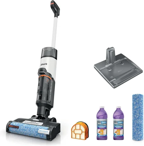 Vista 9 de Shark HydroVac MessMaster Aspiradora con Cable Húmeda y Seca, Aspiradora Trapeador 3 en 1 Multisuperficie y Sistema de Autolimpieza, Liviana