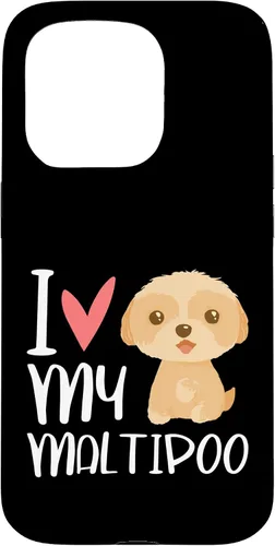 Vista 14 de iPhone 16 Maltipoo Dog Lover Hybrid Multipoo Breeder Heart Fur Parent Case
