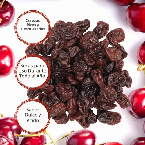 Vista 3 de Roland Foods Cerezas secas, procedentes de los Estados Unidos, bolsa de 16 onzas
