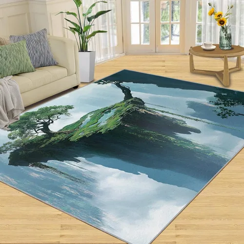 Vista 18 de Girl Horse Rugs for Bedroom, Horse Area Rug, Animal Rugs for Living Room, Indoor Non-Slip Rug, Machine Washable Carpet for Front Entrance Floor