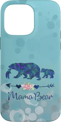 Vista 21 de iPhone 12 Pro Max - Carcasa para iPhone 12, diseño floral, color azul claro