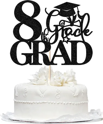 Vista 2 de Decoración para tartas Congrats Masters 2025, decoración de pastel de felicitaciones graduadas, suministros de decoración de fiesta de graduación