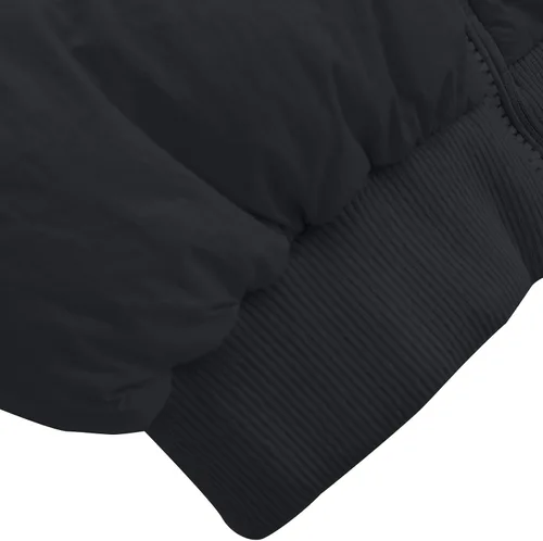 Vista 3 de Comigeewa Chaqueta de algodón para mujer Chaleco de color sólido corto sin mangas ropa de abrigo cómodo invierno primavera