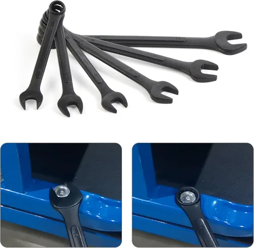 Vista 4 de Juego de 16 piezas de llaves combinadas métricas de 6mm a 32mm con bolsa enrollable