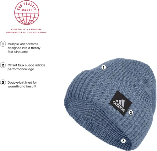 Vista 2 de adidas Men's Pine Knot Fold Beanie