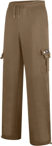 Vista 2 de Pantalones cargo para hombre, leggings, pantalones de herramientas, pantalones sólidos casuales para hombre, pantalones de pierna recta