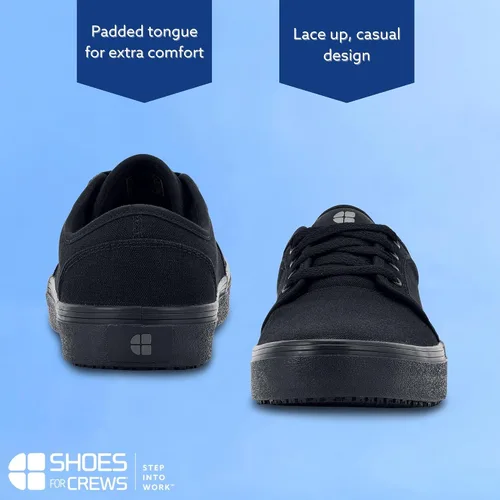 Vista 10 de Shoes for Crews Zapatillas unisex con suela antideslizante para trabajo Cómodas, zapatos de trabajo antideslizantes para hombres y mujeres