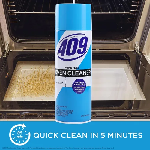 Vista 4 de 409 Spray limpiador de horno en aerosol sin humos, aroma fresco, corta la grasa en la parrilla y la estufa, limpia en 5 minutos, potente limpieza