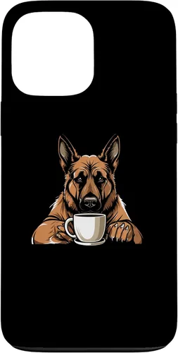 Vista 15 de iPhone 16 Dog Breed Coffee - German Shepherd Case
