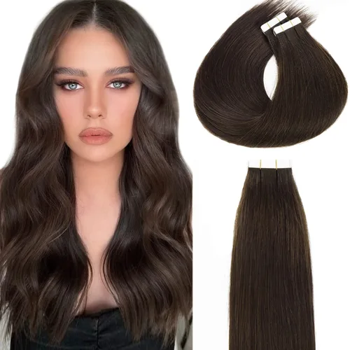 Vista 28 de Extensiones de cabello humano con micro anillo, lacio, rizado, color negro natural, largo microenlaces, extensiones de cabello humano para personas