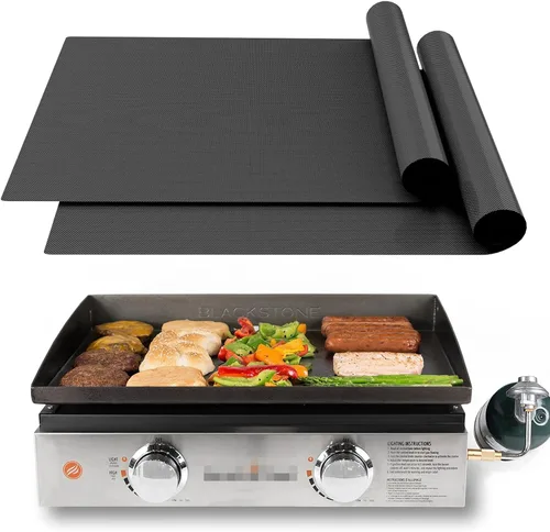 Vista 14 de UBeesize Rollo de Alfombrillas para Parrilla de 13 x 90 Pulgadas para Parrilla al Aire Libre - Tapete de Parrilla BBQ Antiadherente de Servicio